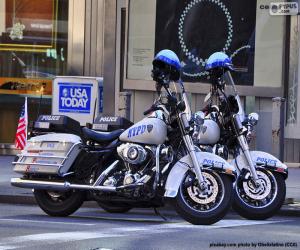 Puzzle Αστυνομικές μοτοσικλέτες της Νέας Υόρκης